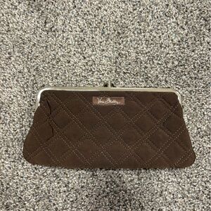 Vera Bradley Chocolate Quilted Wristlet